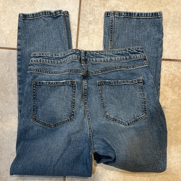 Anthropologie Pilcro Boyfriend Crop Jeans 31 Ankle Ripped Destroyed - Picture 8 of 8